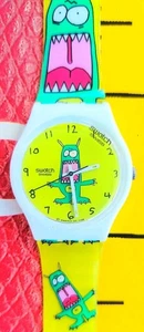 Reloj Swatch GERMEHOLIC gw149 2009 Especiales Raro Hecho en Suiza Nuevo Antiguo Stock  - Imagen 1 de 8