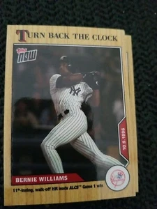 2020 TOPPS NOW TURN BACK THE CLOCK #193 BERNIE WILLIAMS YANKEES print run 329 - Picture 1 of 1