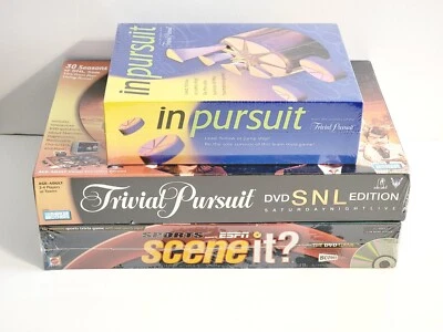 Lot Of 3 Trivia Question Board Games~NEW, SEALED-Inpursuit, SNL, and ESPN Sports - Image 1 of 4