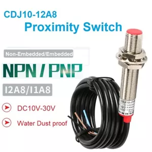 CDLJ10 Metal Proximity Switch Sensor M8 2-line DC PNP Third-Line24V Normally NPN - Picture 1 of 22