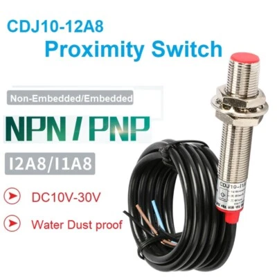 CDLJ10 Metal Proximity Switch Sensor M8 2-line DC PNP Third-Line24V Normally NPN - Image 1 of 4