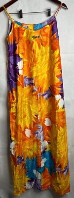 Vestido vintage Lei-ipo para mujer S floral hawaiano hecho en Hawaii sin mangas años 70 Foto 1 de 4