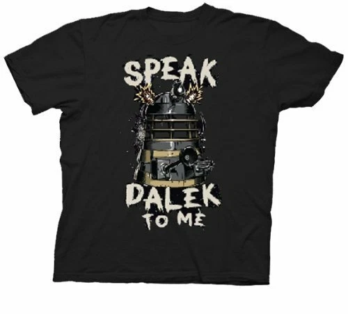 Toddler Black Science Fiction TV Show Doctor Who Speak Dalek To Me T-Shirt Tee - Image 1 of 1