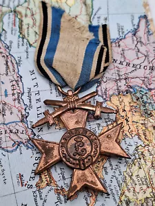 Orden Bayrisches Militär Verdienstkreuz mit Schwertern Merenti 1866 Am Band - Bild 1 von 2