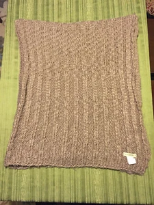 Pottery Barn Designer Strickschal braun taupe - Bild 1 von 6