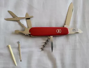 Vtg Victorinox Climber No Hook Rostfrei Officier Suisse Red Swiss Army Knife - Picture 1 of 10
