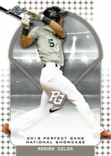 ADRIAN COLON "1ST EVER PRINTED" 2018 LEAF PERFECT GAME ROOKIE CARD #208! 