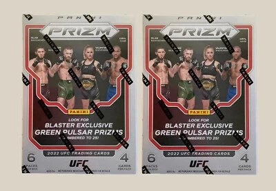 2 x NEW Panini 2022 Prizm UFC Fighting Trading Card BLASTER Boxes SEALED packs - Image 1 of 3