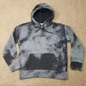 Hollister Hoody Womens XXS Hooded Blue Tie Dye Fleece Pullover Sweatshirt Jacket - Picture 1 of 9