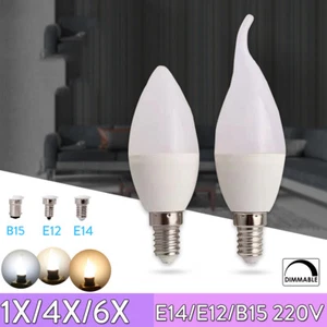 Dimmable Led Candle Bulb E14 5w Light Lamps 220v Lights 3000k 4500k 6000k Bulbs - Picture 1 of 15