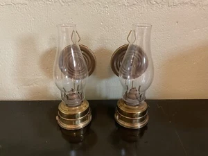 2 Vintage Brass Oil Lamps Germany - Picture 1 of 7