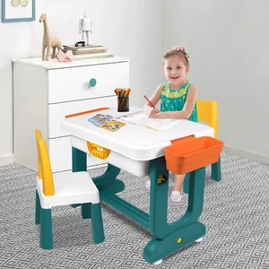 Kindersitzgruppe Kindertisch Kinderesstisch Tisch Stuhl und Aufbewahrungsboxen - Bild 1 von 14