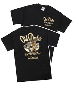 Old Dudes Kool T Shirt Classic Car Hot Rod Top Vintage Mens Father Grandad - Picture 1 of 5