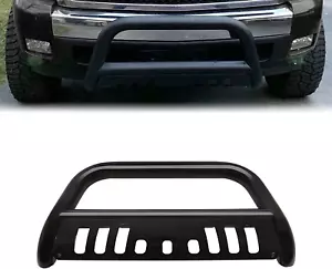 3" Front Bumper Bull Bar with Skid Plate Compatible with 2007-2020 Chevy Silvera - Picture 1 of 7