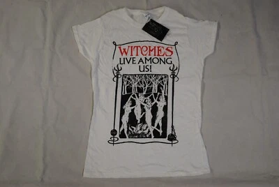 FANTASTIC BEASTS & WHERE TO FIND THEM WITCHES LADIES SKINNY T SHIRT NEW OFFICIAL - Image 1 of 4