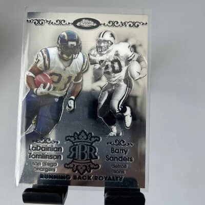 2007 Topps Chrome Running Back Royalty LaDanian Tomlinson/Barry Sanders #RBRD-RS - Image 1 of 2