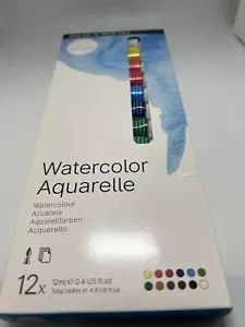 Daler Rowney Watercolor Paint Aquarelle Simply Sealed Tubes 24-Pack 12ml - Picture 1 of 2