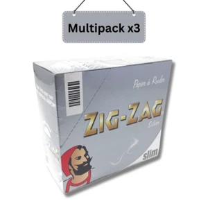 ZIG ZAG SILVER MULTIPACK - 12 PACK X 3 CIGARETTE ROLLING PAPERS - Picture 1 of 4