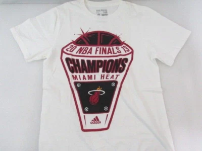 Adidas Go To Tee 2013 Miami Heat Baloncesto Campeonato Anillo Blanco S NUEVO Foto 1 de 3