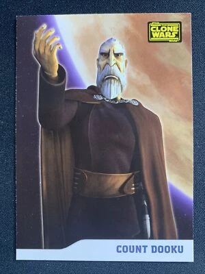 Count Dooku 2008 Topps Star Wars Clone Wars Rookie Card RC  #11 QTY - Image 1 of 2