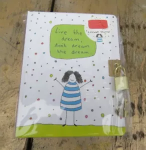 A6 Secret Journal Lockable Padlock Notebook Girls Diaries Book - Picture 1 of 5