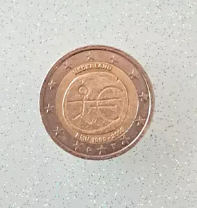2 Euro Nederland 1999 - 2009 commemorativa 10° anniversario Olanda - Foto 1 di 2