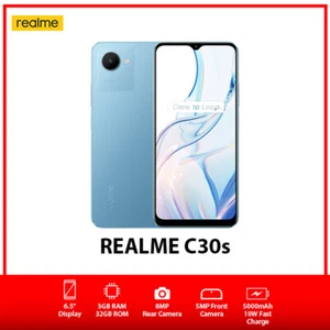 Realme C30s Dual SIM Global Ver. Unlocked Android Mobile Phone – Blue/3GB+32GB - Picture 1 of 5