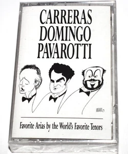 Carreras Domingo Pavarotti - The World's Favorite Tenors (Cassette 1991) SEALED - Picture 1 of 4