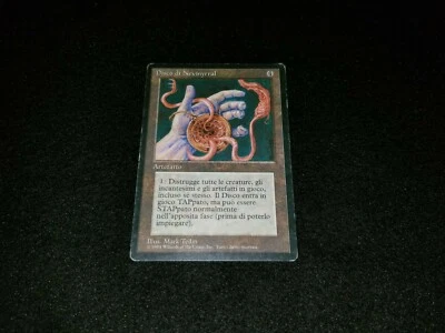 MTG 1x Revised rare artifact HP Italian FBB Nevinyrral's Disk - see description - Image 1 of 4