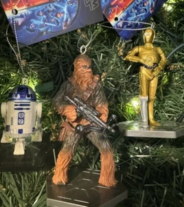3ct (R2D2, C3PO, Chewy) Star Wars Christmas Ornaments Rebel Droids A New Hope - Picture 1 of 1