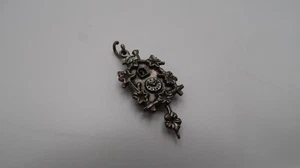 Vintage Sterling Silver 900 Cuckoo Clock Coo Coo Moveable Bracelet Charm 3cm - Picture 1 of 5