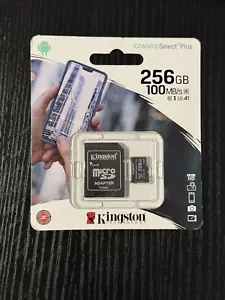 Kingston 256GB Canvas Select Plus Micro SD Memory Card SDCS2/256GB - Picture 1 of 1