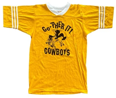 Vintage Minnesota Gophers NCAA College Basketball Single Stitch T-Shirt 70s/80s - Image 1 of 4