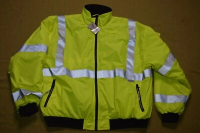 Visibility Enhanced Apparel VEA Unisex 3M Reflective Safety Jacket Yellow 4XL - Image 1 of 4