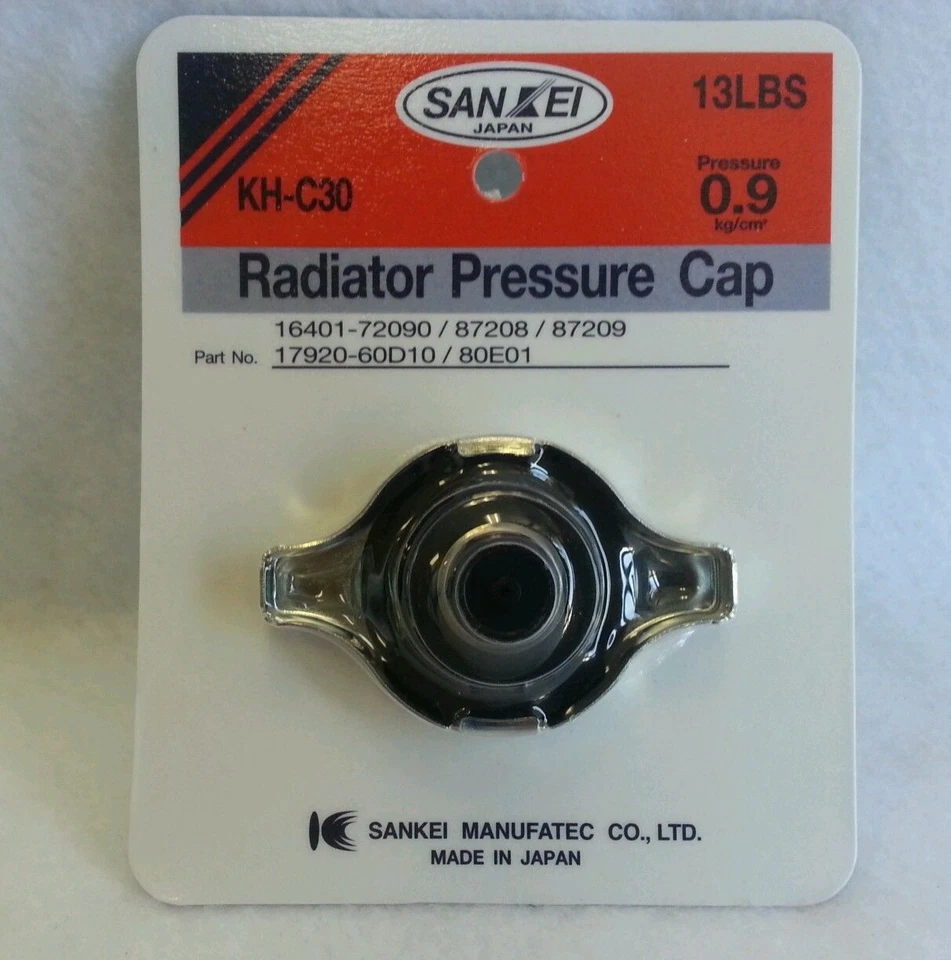 SANKEI Radiator Cap KHC30 1989-2009 for Toyota Corolla Camry Celica 4Runner TC - Image 1 of 1
