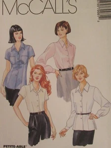 OOP McCALLS 7998 Misses & Petites Shirt in 4 Looks PATTERN 4-6-8-10-12-14-16 UC - Picture 1 of 3