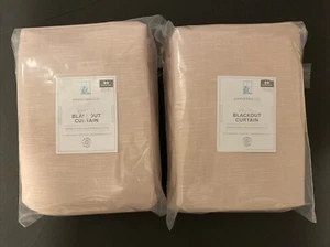 Pottery Barn Kids EVELYN Blackout Drapes, Set of 2, BLUSH, 44x 90 NWT - Picture 1 of 4