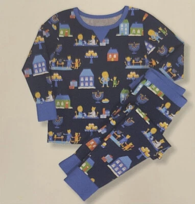 Hannukah Pajama Set - Pajamas for Kids - Lions - Size 8 (620) - Image 1 of 3