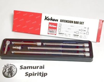 Ko-ken PK2763/6 1/4" Wobble Fix Extension Bar Set 6pcs High-Quality Tool Japan - Image 1 of 4