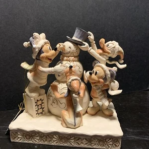 Jim Shore-Enesco 6002828 Frosty Friendship Mickey Minnie Donald Duck Pluto 2019 - Picture 1 of 22