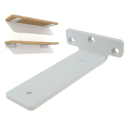 Design T Regalhalter LOFT Regalwinkel Regalsystem Regalhalterung, weiß - Bild 1 von 4