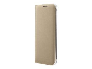 Oem Samsung Protective/s-view/wallet Cover Case For Samsung Galaxy S6 Edge Gold