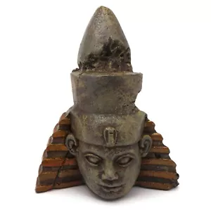 Aquarium Ornament Egyptian God Head Statue Fish Tank Decoration - Picture 1 of 3