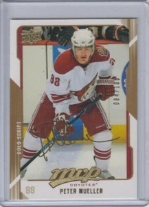 08/09 UD MVP Phoenix Coyotes Peter Mueller Gold Script card #223 Ltd #84/100 - Bild 1 von 2