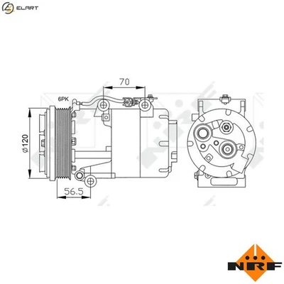 COMPRESSOR AIR CONDITIONING 32250 FOR FORD FOCUS/II/Van/Turnier/Station/Wagon - Image 1 of 4
