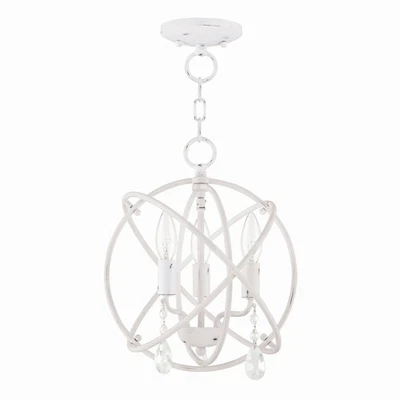 Livex Lighting - Aria - Mini araña convertible de 3 luces en estilo glamuroso - Foto 1 de 4