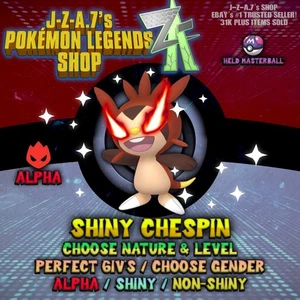 POKEMON LEGENDS ZA ✨ CHESPIN✨ ALFA/BRILLANTE/NO BRILLANTE✨ 6IV/PERSONALIZADO ✨ - Imagen 1 de 14