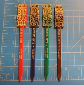 4er Set Oceanic Arts Tiki Cocktails Rührstäbchen Rührstäbchen unbenutzt - Bild 1 von 3