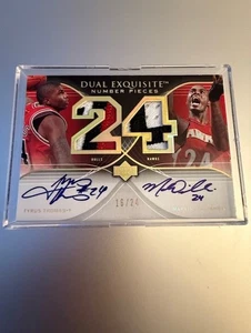 2006-07 Exquisite Collection Numbers Dual Tyrus Thomas Marvin Williams 16/24 - Picture 1 of 1