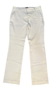 Express Editor Pant Relaxed Trouser , White, Size 8 R Work Mid-Rise Boot Capsule - Bild 1 von 10